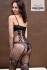 Sexy celotělové punčochy Bodystockings Corselet - Černá 